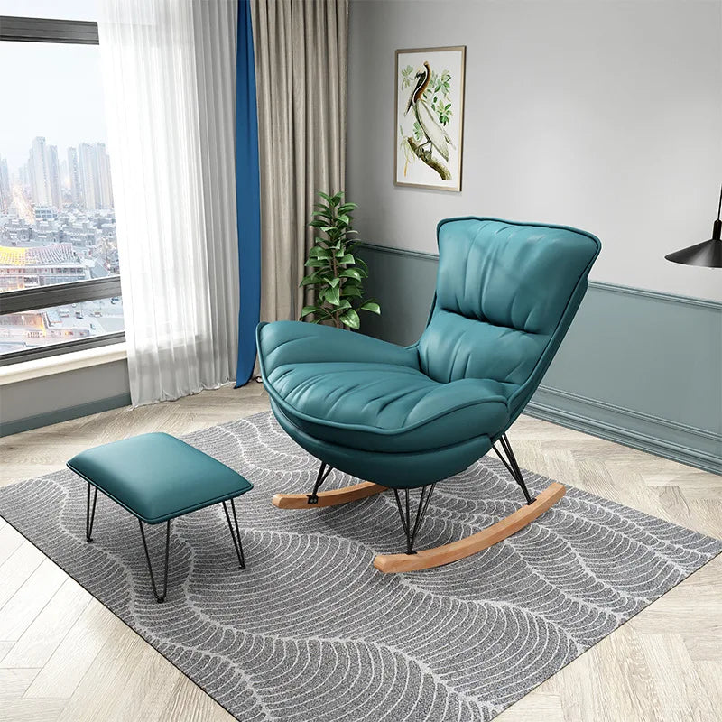 Home Lazy Living Room Sofa Nordic Style Lazy Leisure Rocking Chair