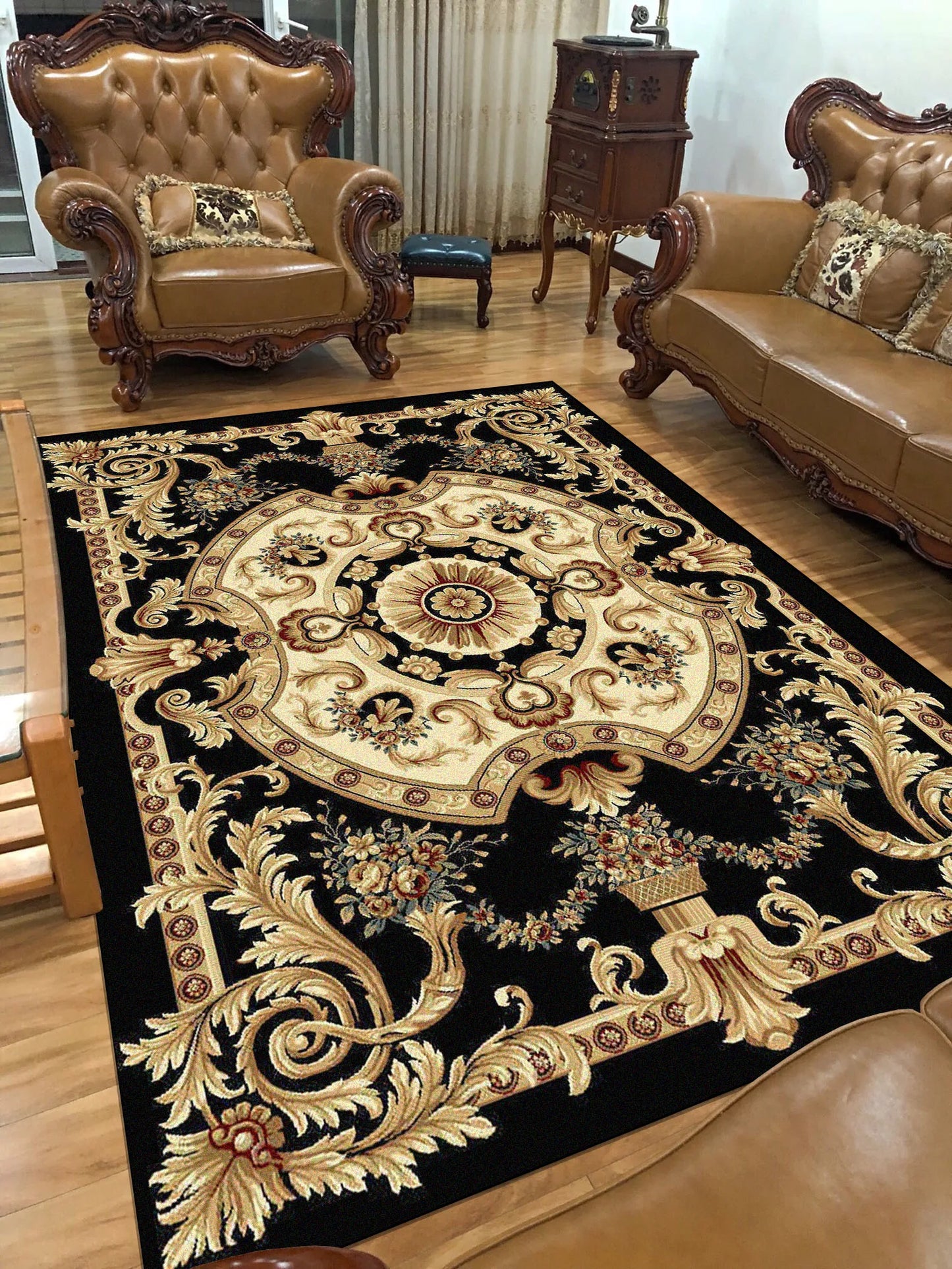 European Living Room Carpet Rugs for Bedroom